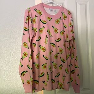NWT pink Hanna Andersson avocado Long John shirt M